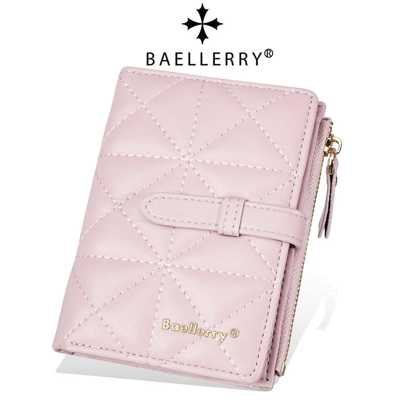 Baellerry Women Fashion Short Wallets Casual Design Card Holder for Ladies Female Bifold Wallet Purse