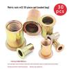 150-Piece Rivet Nut Set: Galvanized, Inch & Metric