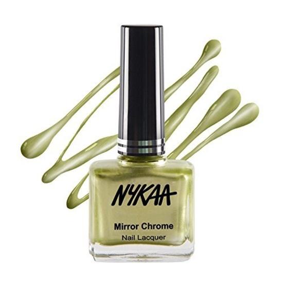 

Лак для ногтей Nykaa Mirror Chrome - Электрический зеленый Аврора (Оттенок №179) (9 мл)