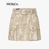 MO&Co. Women's Dual-Tone Camouflage Low-Waist Cotton Short Skirt