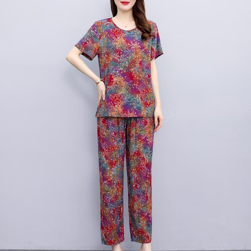 Summer Two Piece Sets for Women Tops and Wide Leg Pants Sets Casual Women Blouses