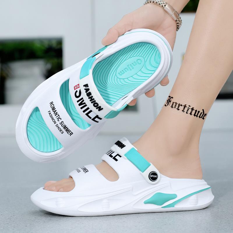 

Сандалии мужские 2025 летние пляжные туфли повседневные на платформе двойного назначения для путешествий крутые шлепанцы мужская мода южный драг 45