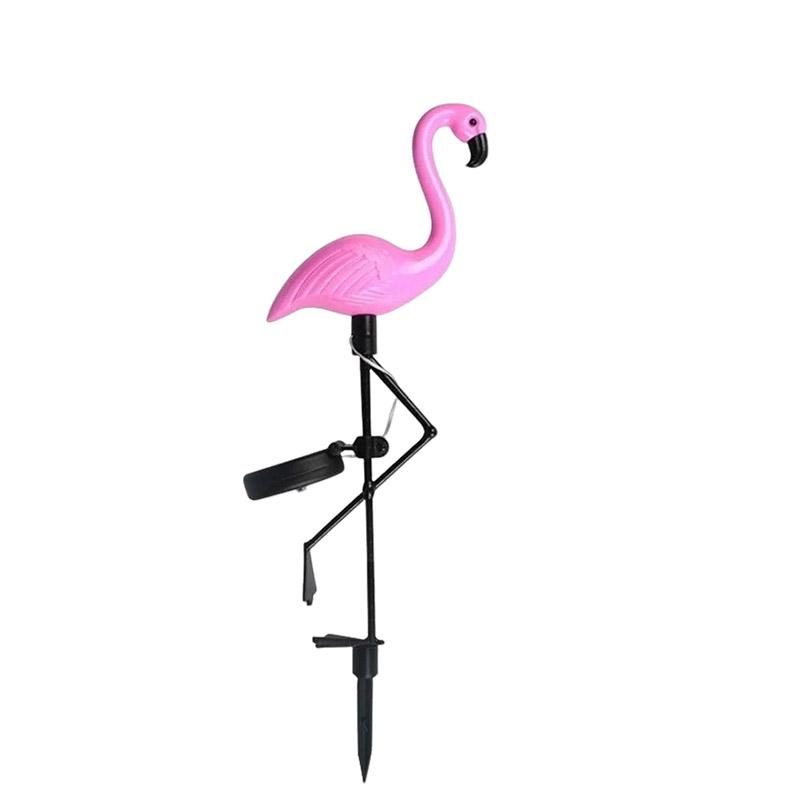

Розовый фламинго солнечный свет уличный свет для украшения двора водонепроницаемый садовый светодиодный свет для патио дорожки с подсветкой наземный светильник