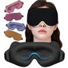 Sleep Eye Mask Weighted for Side Sleeper Men Women 3D Contoured Sleeping Mask No Eye Pressure 100% Blockout Soft Comfortable Eye