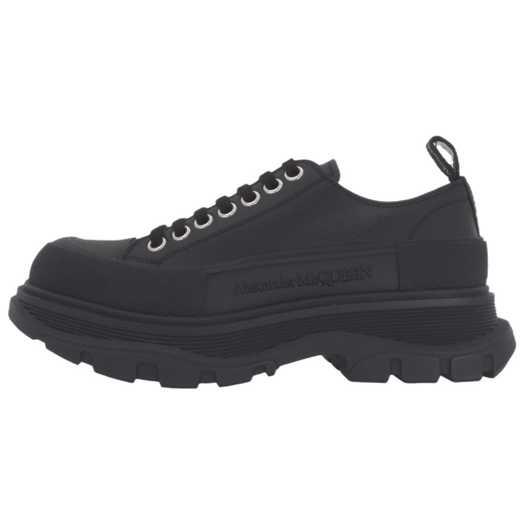 Alexander Mcqueen Tread Slick Canvas Sneakers 'All Black' 705662WHZ621081