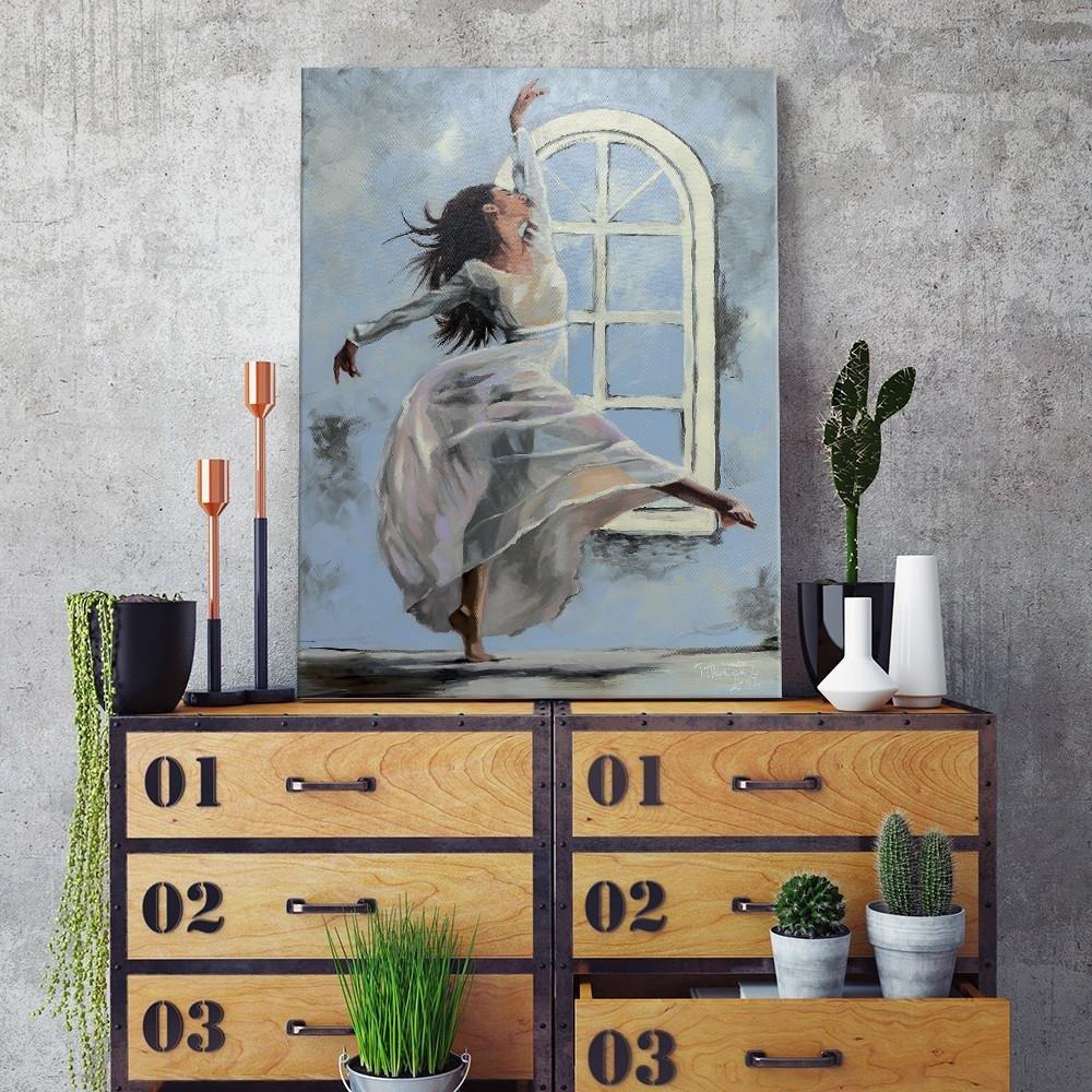 Canvas Print Dancing Ballerina