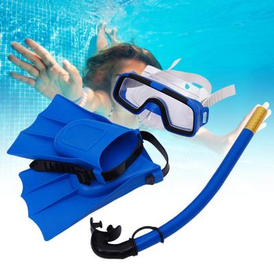 1 Set Snorkeling Goggles Good Toughness Safe Breathing Waterproof Kids Wide Vision Swimming
