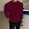 Men's Half-High Collar Button-Down Knit Pullover Sweater for Autumn/Winter