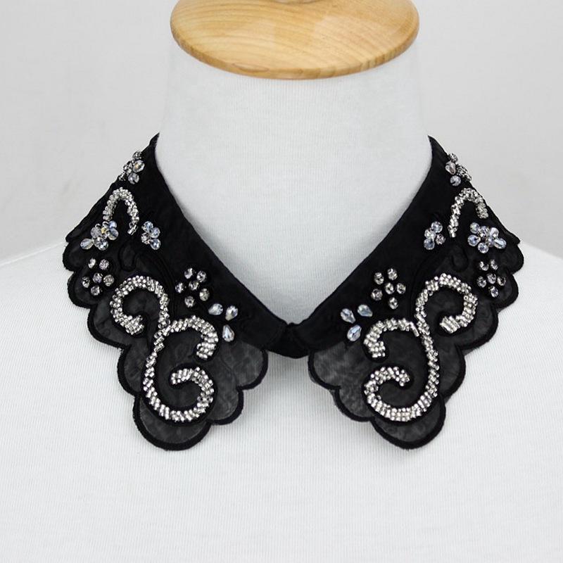 Perfekte Übereinstimmung Perlen Damen Falscher Kragen Hemd Spitze Abnehmbarer Kragen Für Damen Fake Kragen Abnehmbar Kleidung Accessoires Nep Kragen Halsband