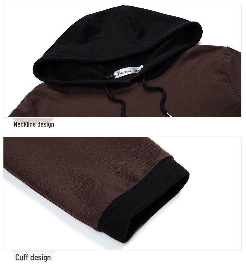 Women's Plus Size Velvet Hooded Sweatshirt - 2025 Autumn/Winter Mid-Aged & Sister Collection