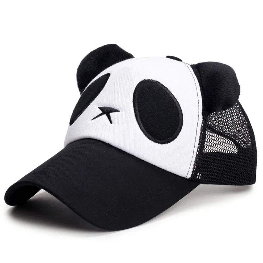 Mesh Panda Baseball Cap Breathable Hollow Mesh Cap Fashion Sports Net Hat  Sports