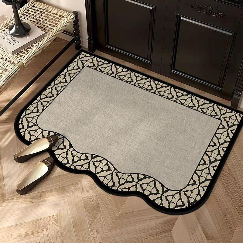 Vintage Entrance Carpet Simple Entrance Mat Dirt Resistant and Dust Removing Door Mat