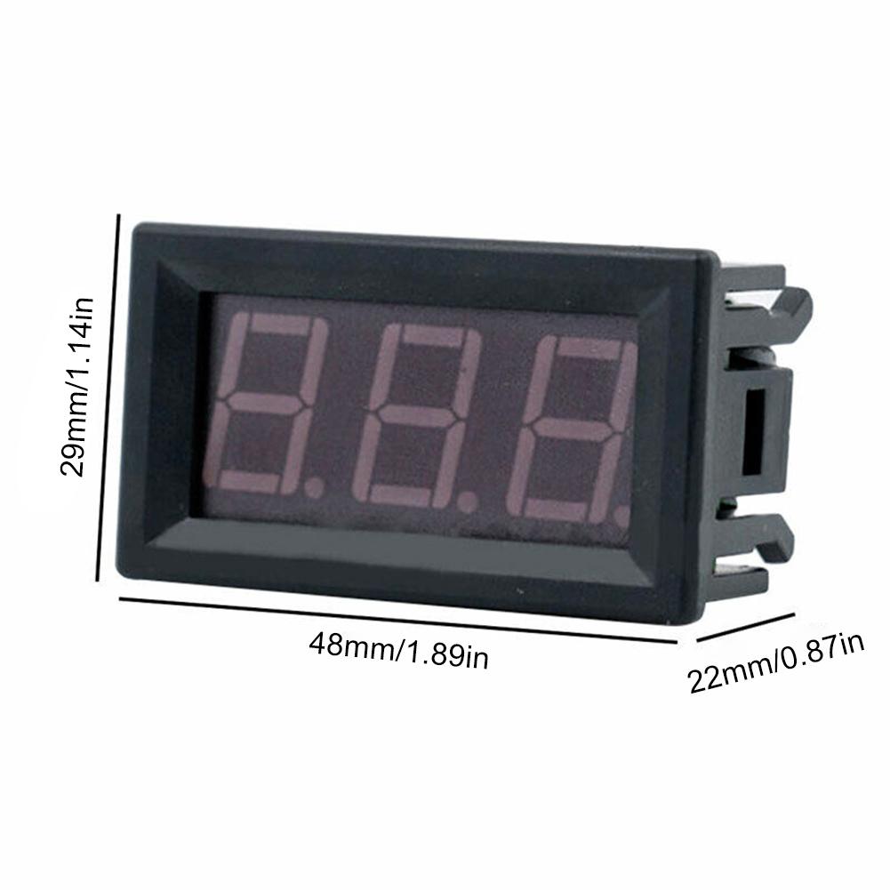 DC4.5V-30V Mini Voltage Tester LED Display 0.56 Inch Voltage Panel Meter Voltage Gauge for 6V 12V Electromobile Motorcycle Car