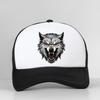 Ferocious Wolf Breathable Baseball Cap Unisex Mesh Snapback Visor Hip Hop Cotton Solid Color Trucker Hat Bone