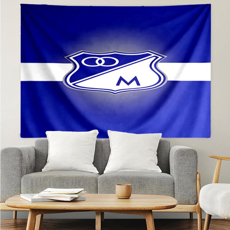 Blue Shield Emblem Tapestry, Unique Design Tapestry, Suitable for Bedroom,Livingroom, Playroom,Heartwarming Fan Holiday Gifts