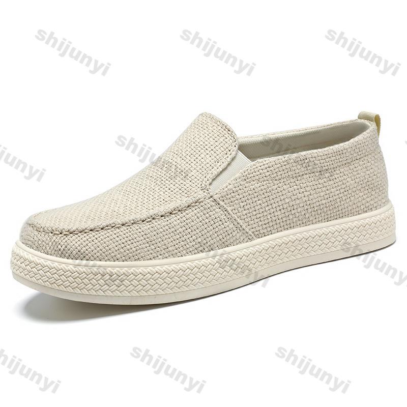 Herren Low-Top Freizeitschuhe 2026 Sommer Atmungsaktiv Bequem Weiche Sohle Zum Hineinschlüpfen Halbschuhe Mode Leicht Nicht Rutschend Flache Schuhe