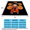 1PC Son Goku Patterned Flannel Blanket Suitable For All Seasons For Home Decor Warmth And Comfort Gifts Holiday Present