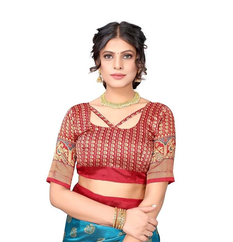 TreegoArt Fashion Women's Art Silk Occasion Wear Prnited Saree With Unstitched Blouse Piece - Pack Of 1