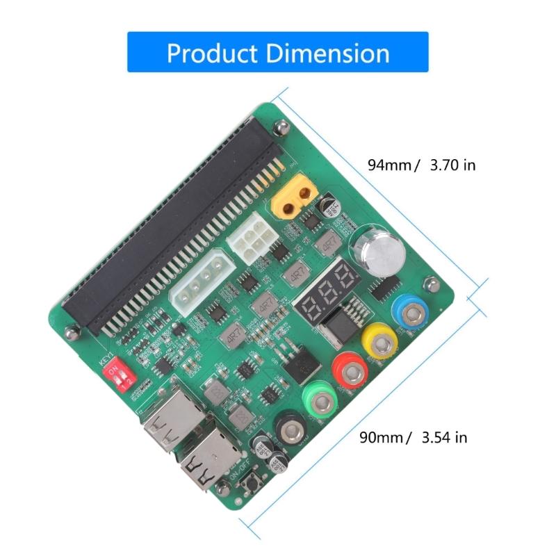 Power Supply Breakouts Boards with 4x USB2.0 Port Acrylic Case Kit for D750ES1 750AB-2 05NF18 05RHVV Accessories