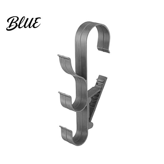 Swimming Pool Cleaning Supply Organizer Poolside Pole Hanger with 3 Hook Configuration Weather Resistant Hangers Organizer for Telescoping Skimmer