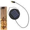 400Mah Solar Lights Replacement Top Black Outdoor Lantern Lights  Pathway Lighting