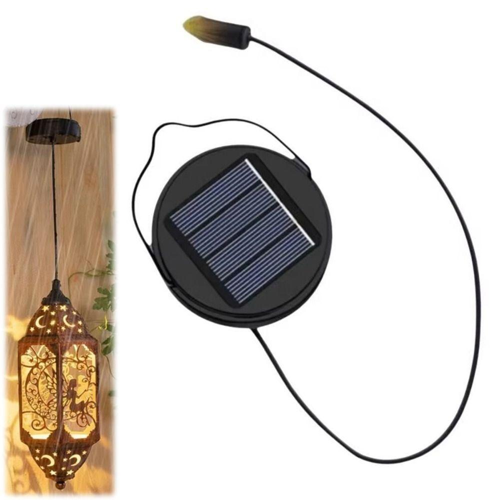 400Mah Solar Lights Replacement Top Black Outdoor Lantern Lights Pathway Lighting