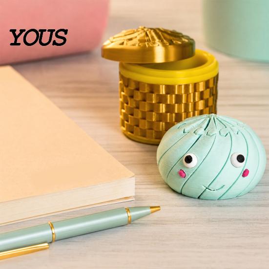 Soft Pastel Stress Toys 3D Printed Bun Fidget Toy, Twist And Turn Relief Desk Fidget, Colorful Mood Boosters Relieve Anxiety Dumpling