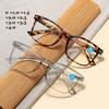 Transparent Anti-Blue Light Reading Glasses Women Men Square Presbyopic Eyeglasses Spring Leg Hyperopia Eyewear Diopter0+1.0~4.0
