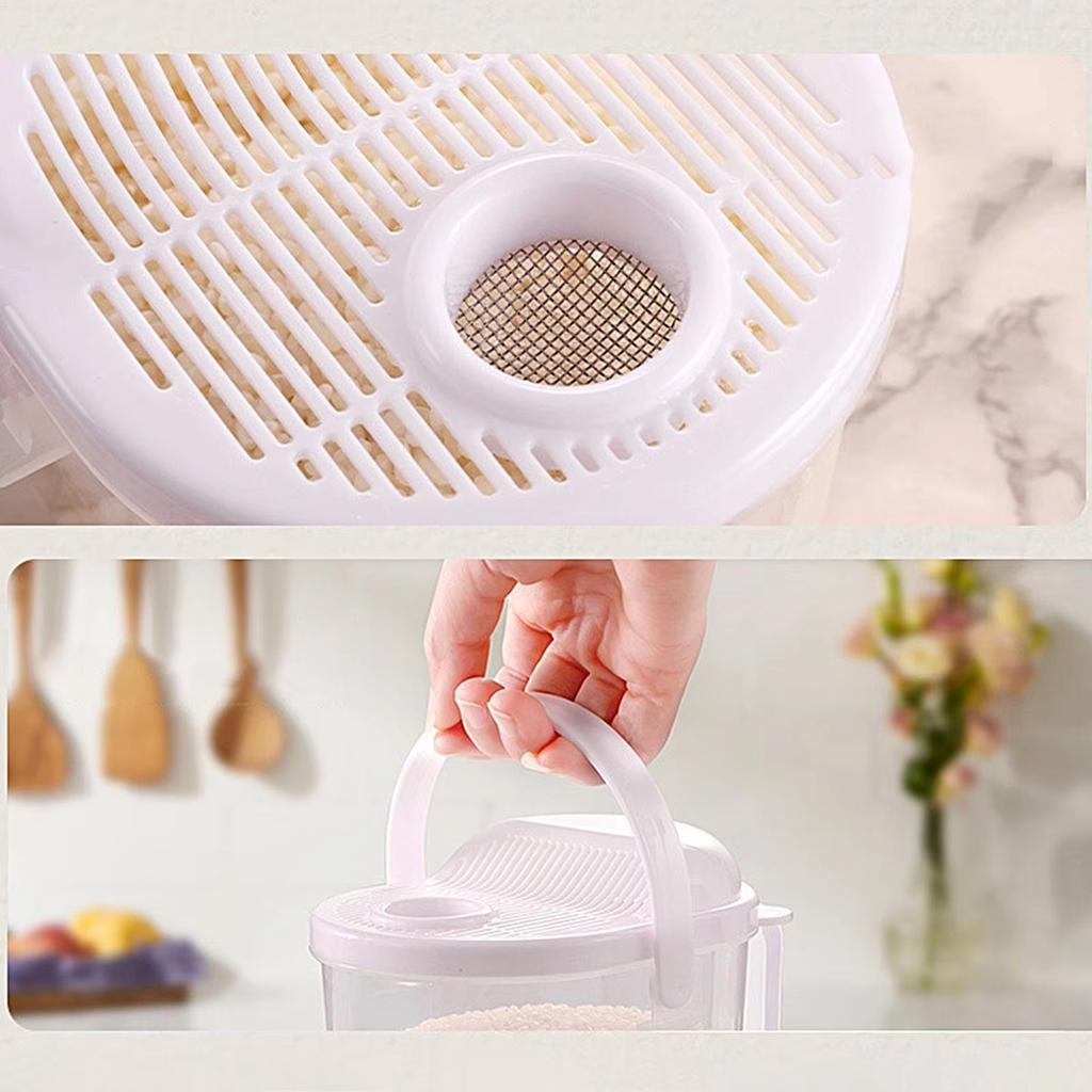 Hands-Free Rice Washer Strainer Basket Quick Cleaning Rice Washing Tool for Kitchen