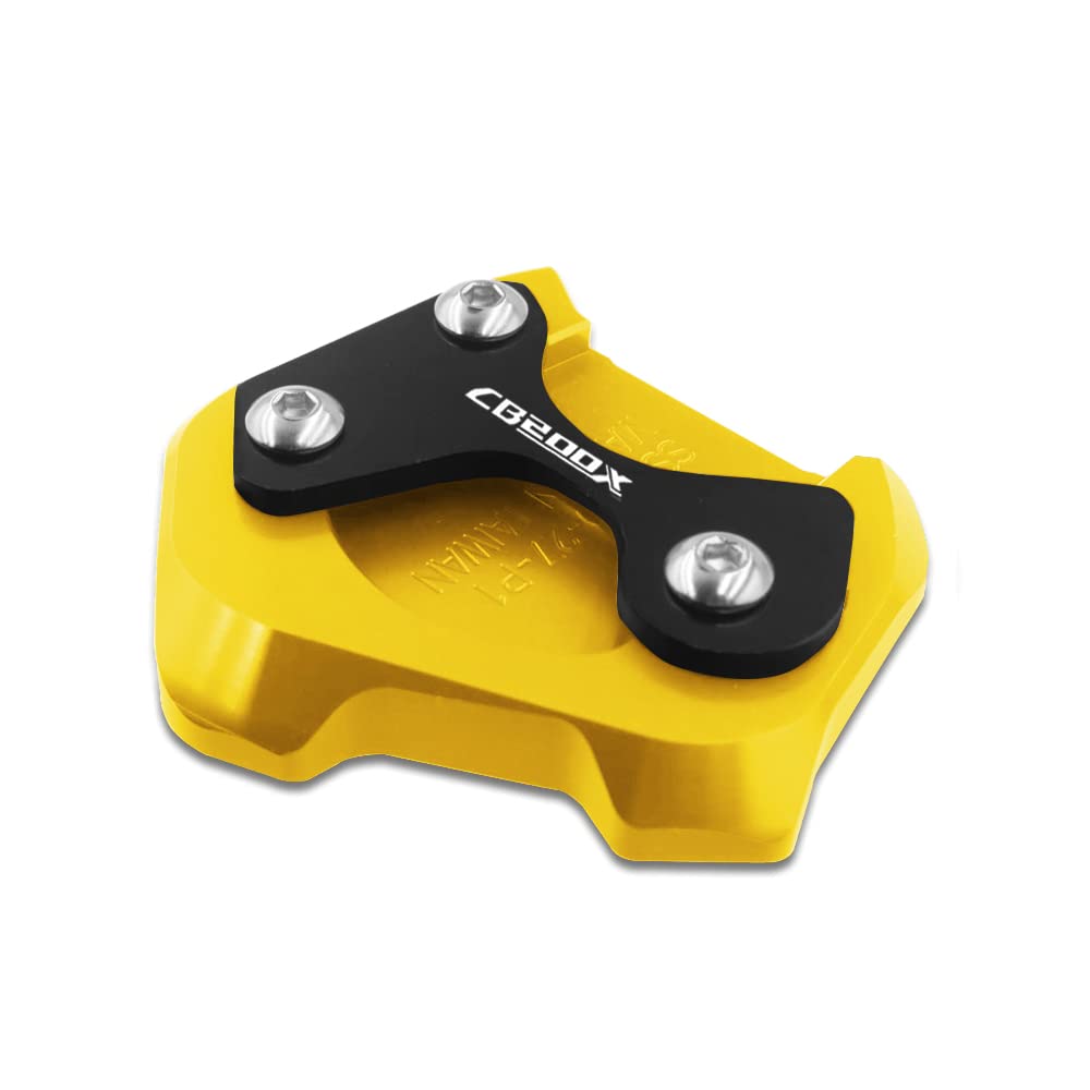 Dla CB200X CB200X Hornet 2.0 2021 2022 Podpórka Boczna Podnóżek Rozszerzona Płyta Podstawy Podkładka Wsparcie (Złoto)