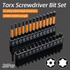 26 шт. бит Torx для отвертки, защищенные от несанкционированного доступа, магнитные биты для отверток, сверло Star Plum Solid Hollow, отвертка 1/4 Hex S2