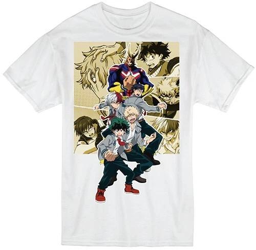 My Hero Academia Heros Deku Midoria & League Of Villains New Anime Graphic Tee 110