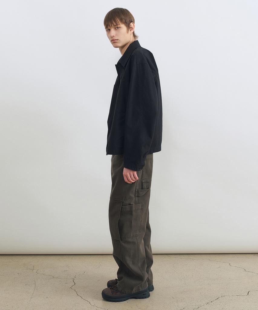 INSILENCE Paneled Work Pants Brown