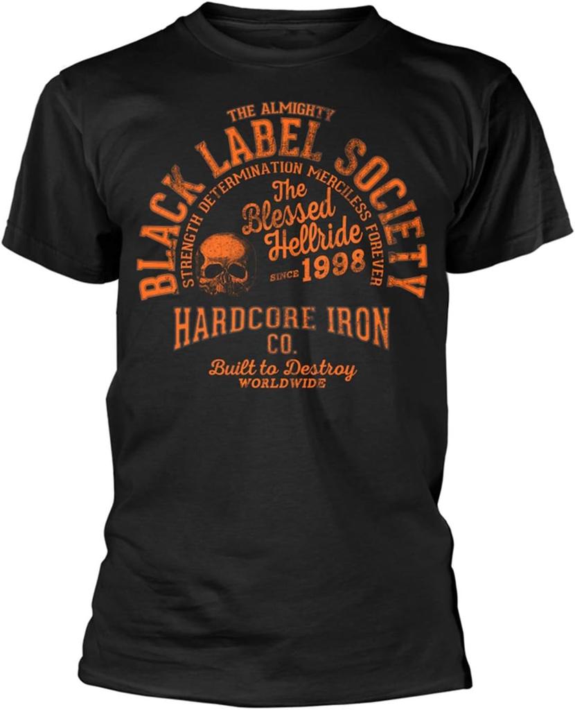 Black Label Society Hellride Totenkopf Grafik T-Shirt