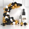 133/134 Stück mehrfarbiger Ballon-Kranz-Bogen-Set, geeignet für Geburtstage, Abschlussfeiern, Hochzeiten, Partydekoration