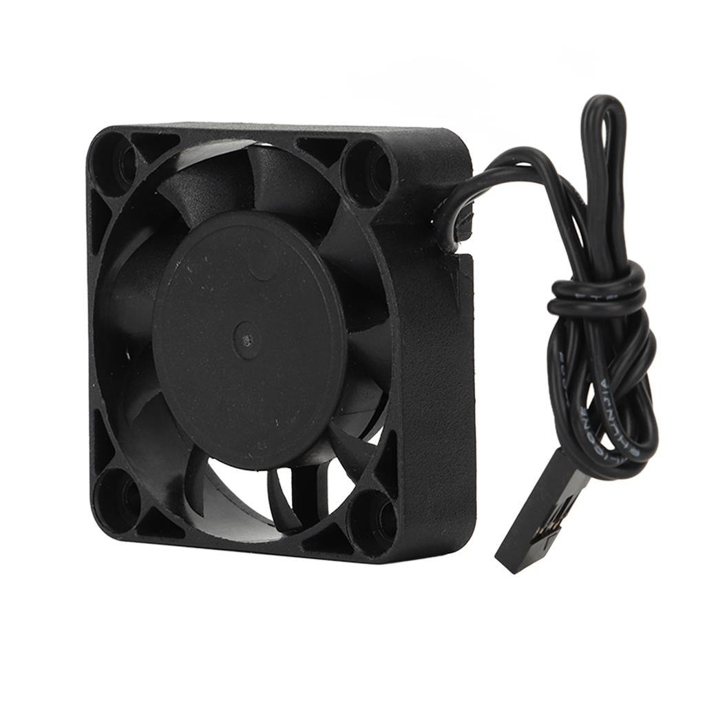 RC Cooling Fan Iron Plastic Lightweight Quick Speed RC Motor Cooler for 110 Traxxas 7.4V Black 45