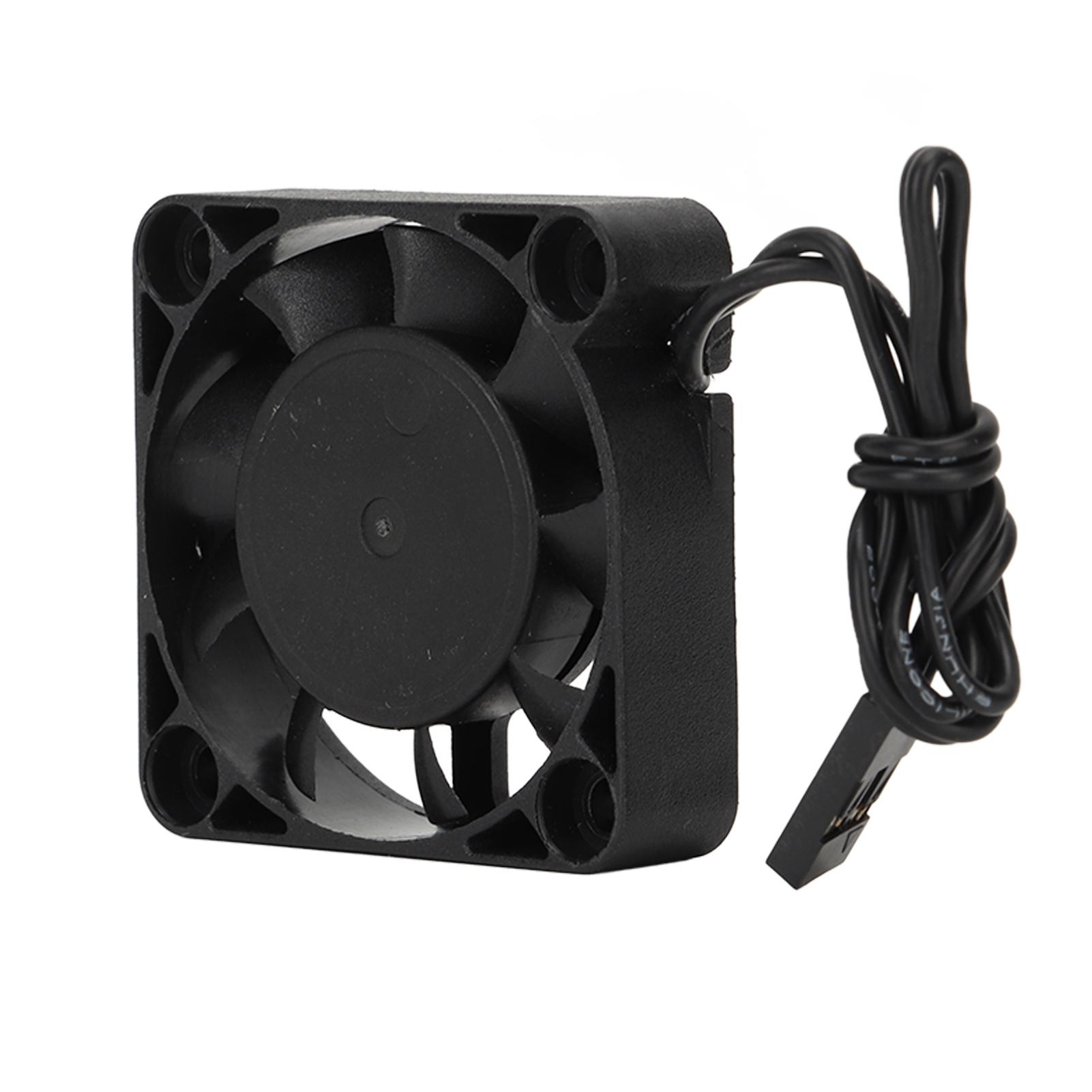 

RC Cooling Fan Iron Plastic Lightweight Quick Speed RC Motor Cooler for 110 Traxxas 7.4V Black 45