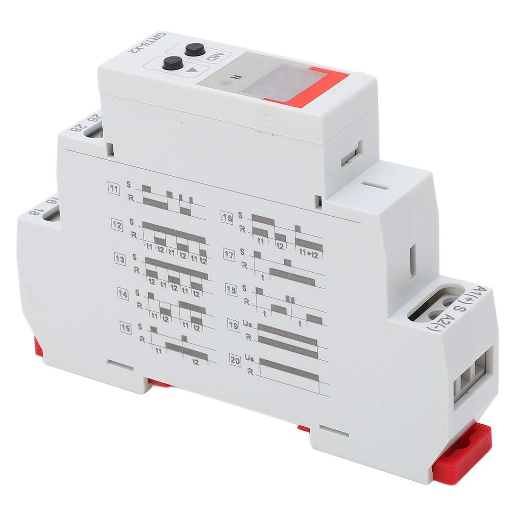 Zeitrelais Verzögerungs-Timer-Controller Einstellbarer Digitalanzeige-Steuerschalter AC DC 12V?240V