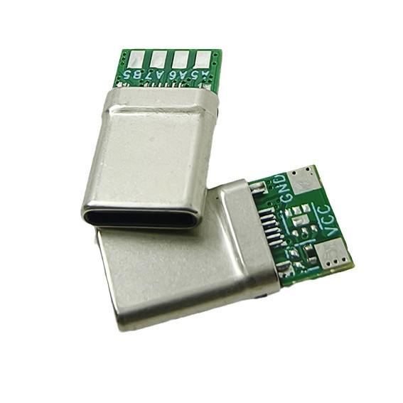 Type-C 6P Male/Female Connector A5B5A6A7 PD Plug CC1 CC2 Pins for Fast Charging and Data Transfer