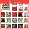 Stylish Christmas Xmas Linen Cushion Cover Featuring Unique Holiday Patterns And Colors