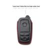 Leather Car Key Cover for 2017 Toyota Models: Corolla, Camry, Crown, Levin, Reiz, RAV4, Highlander