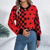 Autumn Winter Women Casual Knit Sweater Long Sleeve O Neck