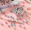 40pcs 6mm Glass Faceted Flat Round Beads Loose Spacer Beads for DIY Craft Necklace Bracelet Jewelry Making Accessories