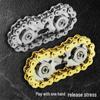 Black Tech Gear Chain Fidget Gyro for Adult Stress Relief