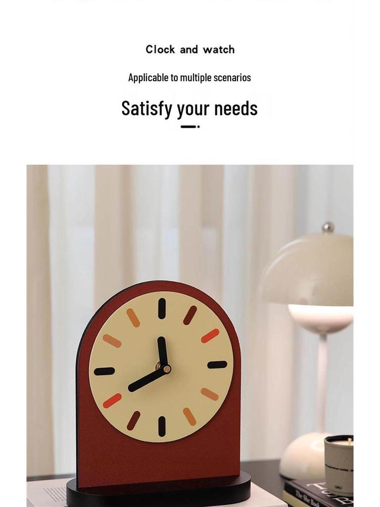 Elegant Digital Desktop Alarm Clock with Display and Tabletop Ornament