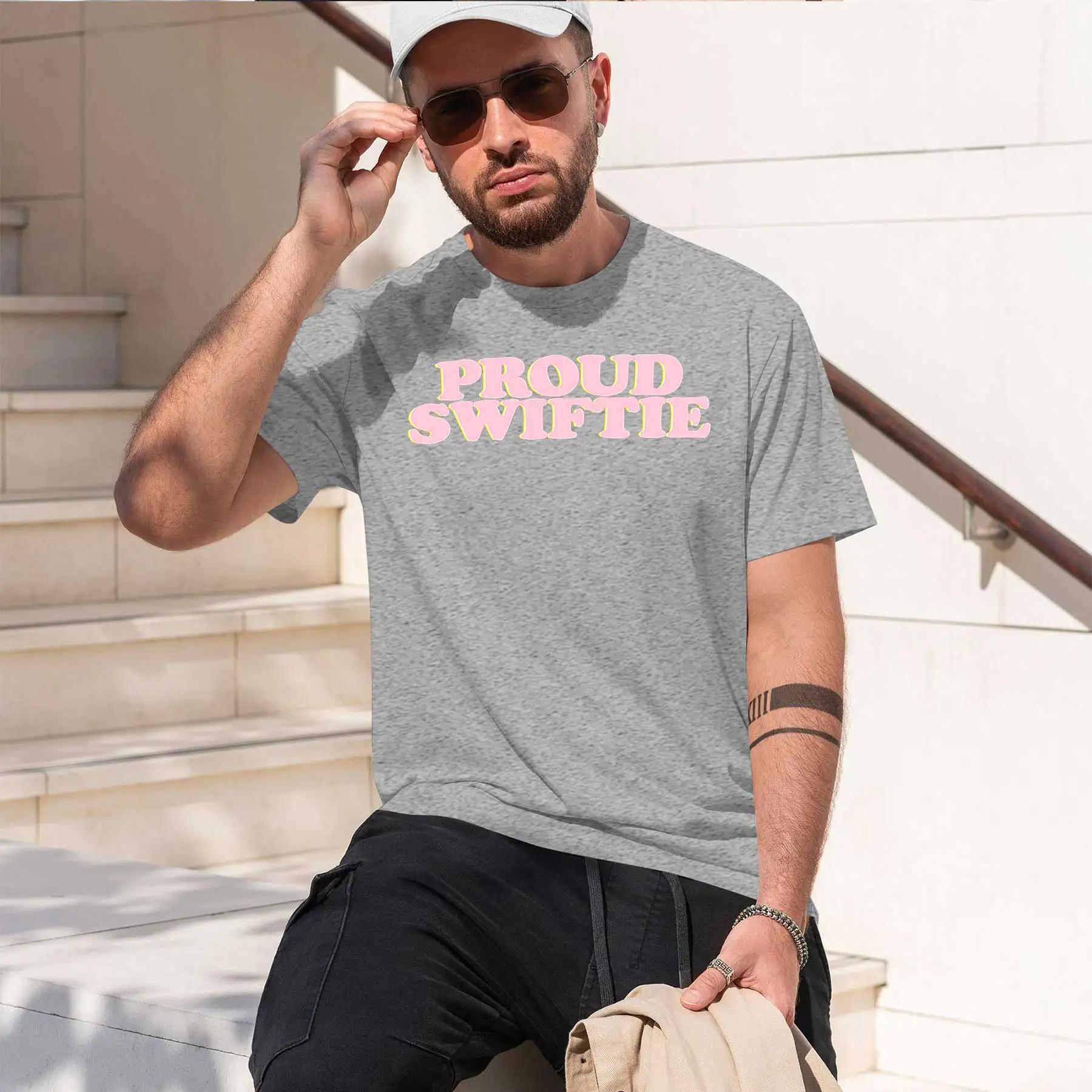 Proud Swiftie 2026 New Fashion Heavyweight Hot Selling Retro Printed Pattern Fun Round Neck Tshirt For Daily Comfort S