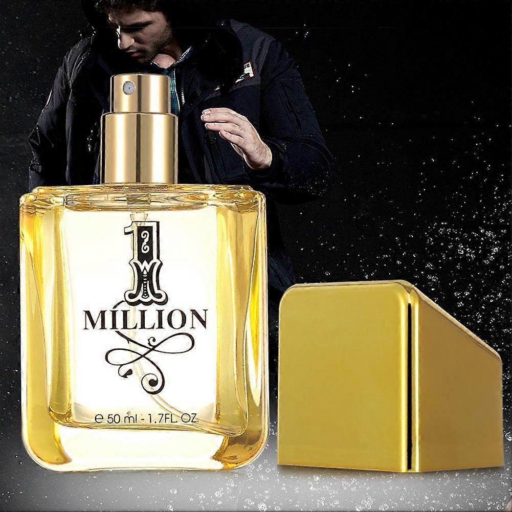 Profumo Gold Million 50ml Lunga Durata Fresca Fragranza Legnosa Acqua di Colonia per Uomo