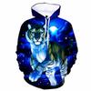 2026 3D Digital Print Men's Hooded Sweatshirt with Tiger Pattern