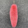 Huge Fluffy Faux Fur Fox Tail Keychain Bag Charms Therian Tail Fox Tail Keychain Fur Pendant Key Chain Plush Pendant Gift For