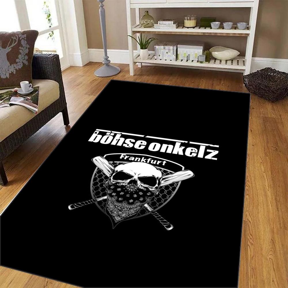 Německo Bohse Onkelz Koberec do obývacího pokoje ložnice bytová dekorace cool protiskluzová pratelná podložka na podlahu kuchyňová podložka pod konferenční stolek